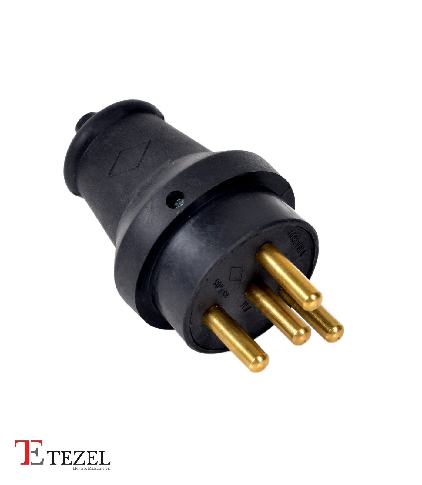 3x25 Kauçuk Trifaze Fiş - Tezel Elektrik