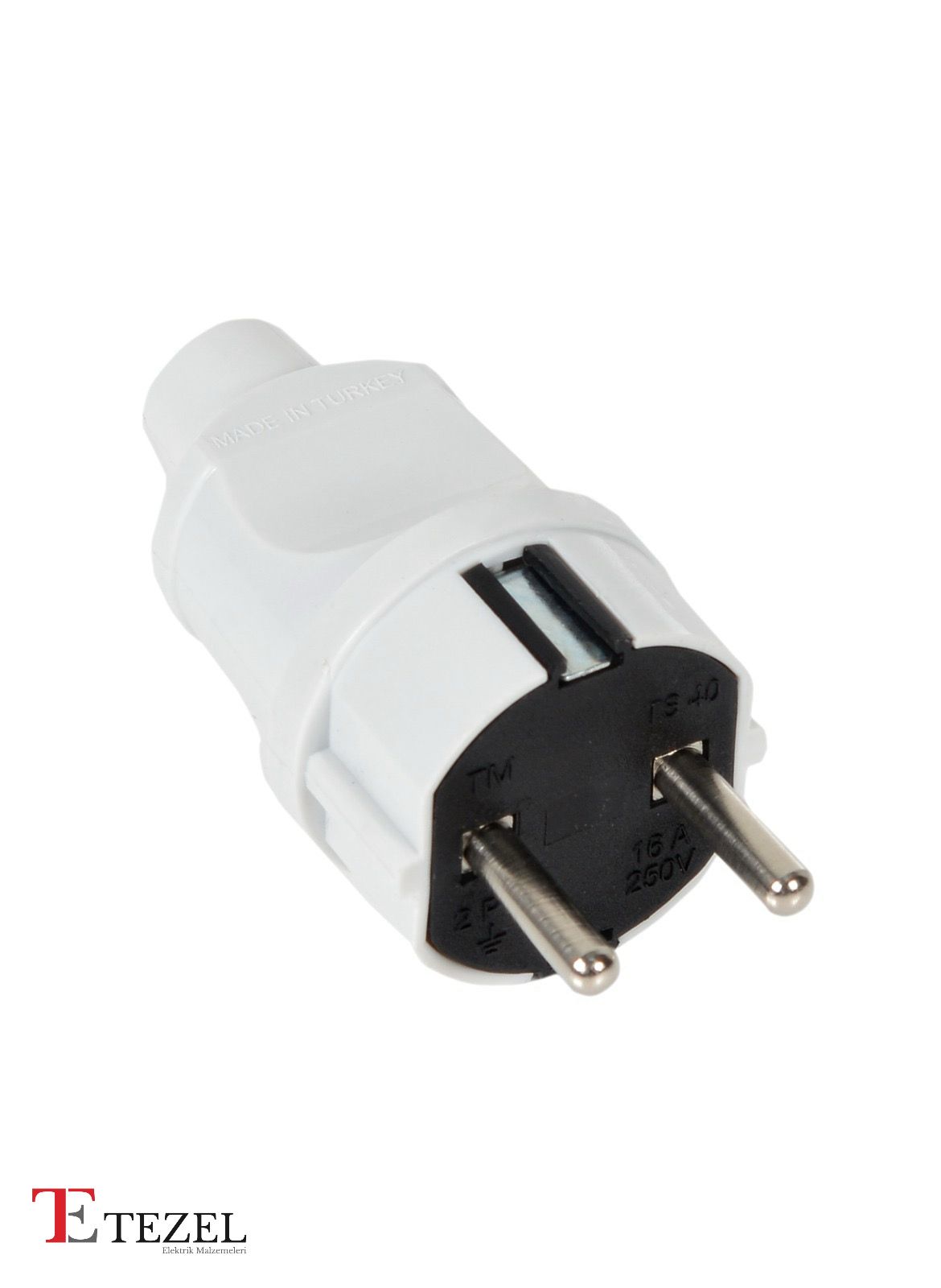 Topraklı Erkek Fiş - Tezel Elektrik